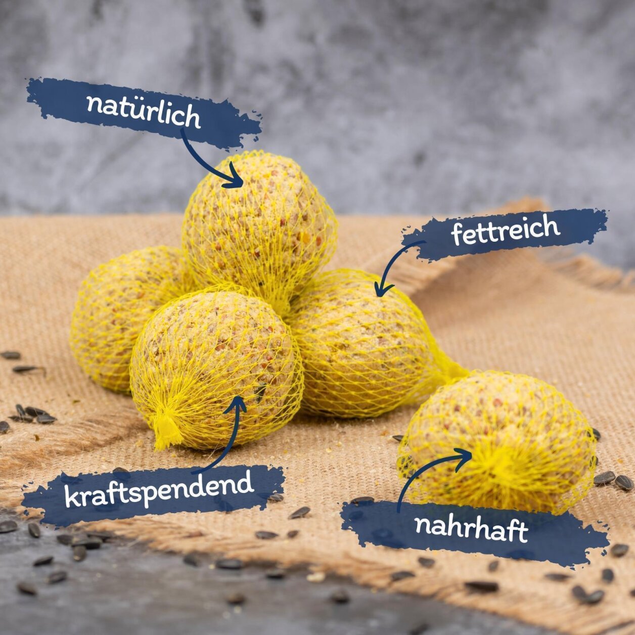 100 pcs. Lyra Pet Boulettes de mésanges avec filet à 90 g = 9 kg
