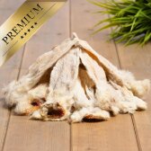 1 kg Lyra Pet® Kaninchenohren mit Fell B-Ware