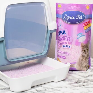 12 x 5 Liter Lyra Pet® Lyra Power® Silica Silikat klumpend Katzenstreu B-Ware