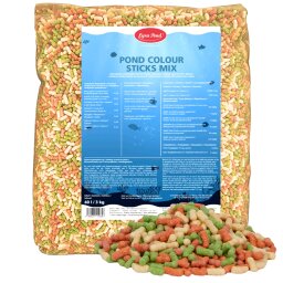 40 Liter (3 kg) Lyra Pond® Pond Colour Sticks Koi Mix Fischfutter Teichfutter
