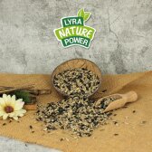 25 kg Lyra Pet® Sonnenblumenkerne schwarz & geschält Mix B-Ware
