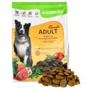 4 kg Lecker.Pet® Lunas Adult Strauß mit Kartoffel & Apfel Hundefutter Trockenfutter Vollnahrung