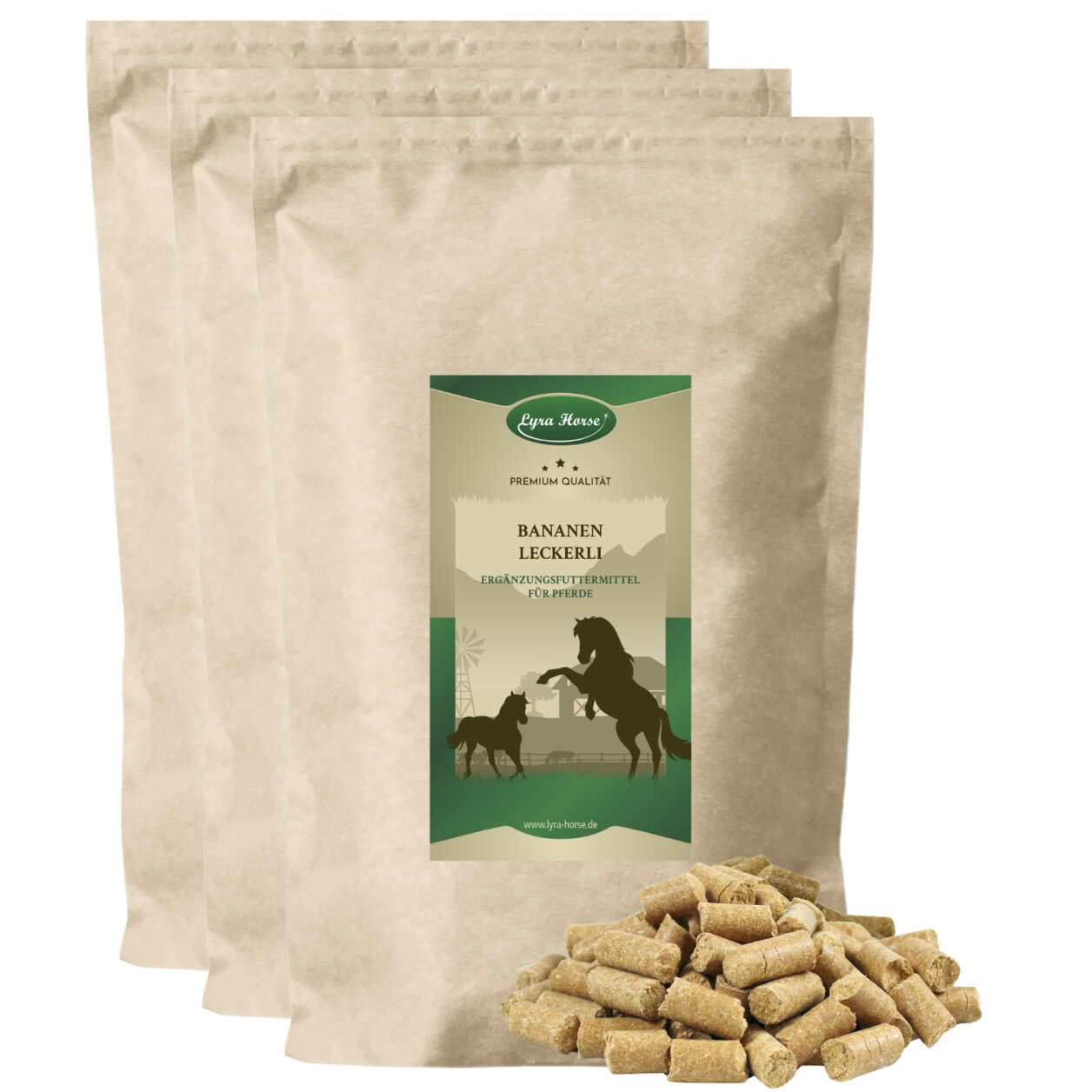 15 kg Lyra Horse® Bananen Leckerli