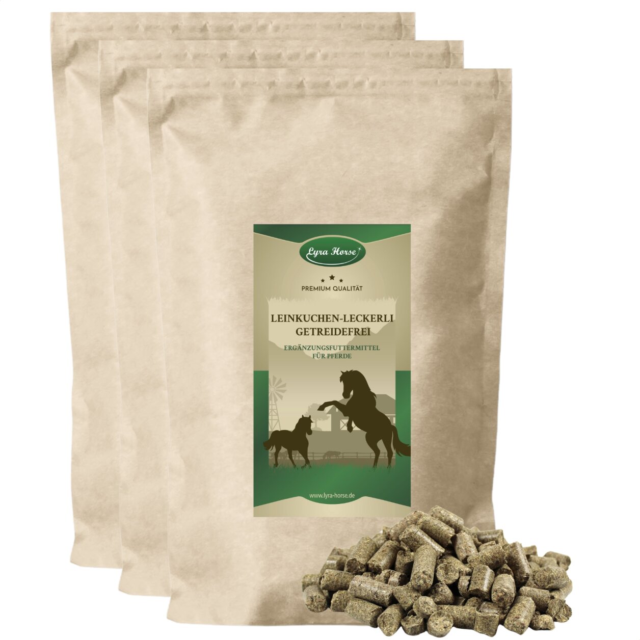 15 kg Lyra Horse® Leinkuchen Leckerli