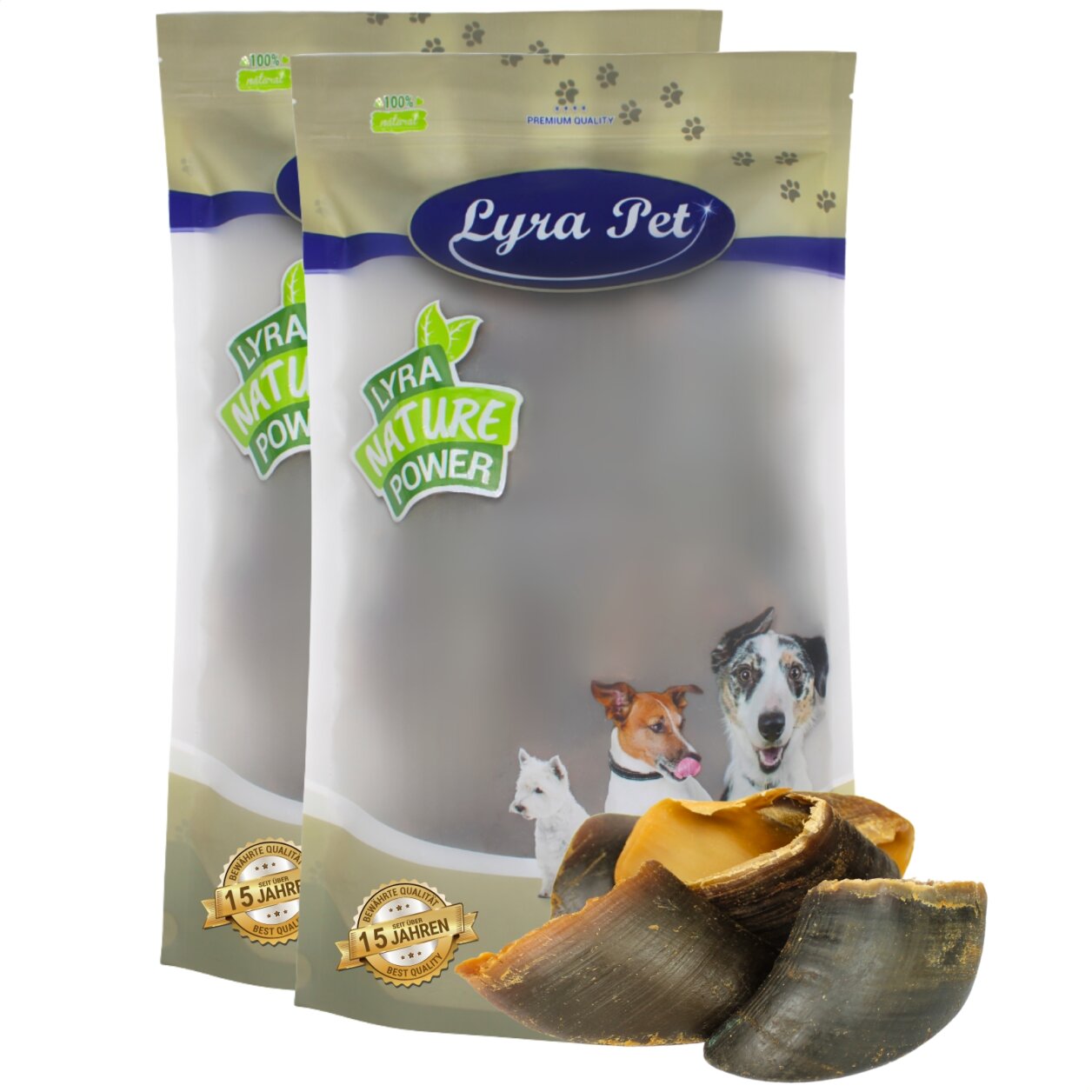 30 Stk. Lyra Pet® Rinderhufe ca. 2,4 kg