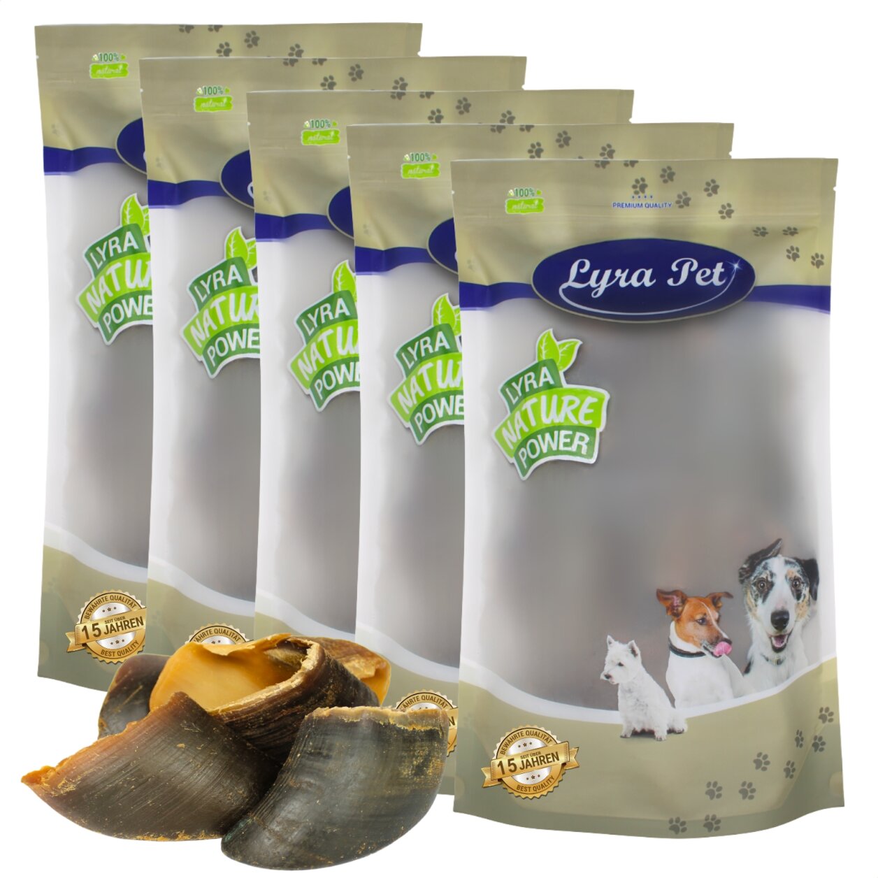 75 Stk. Lyra Pet® Rinderhufe ca. 6 kg