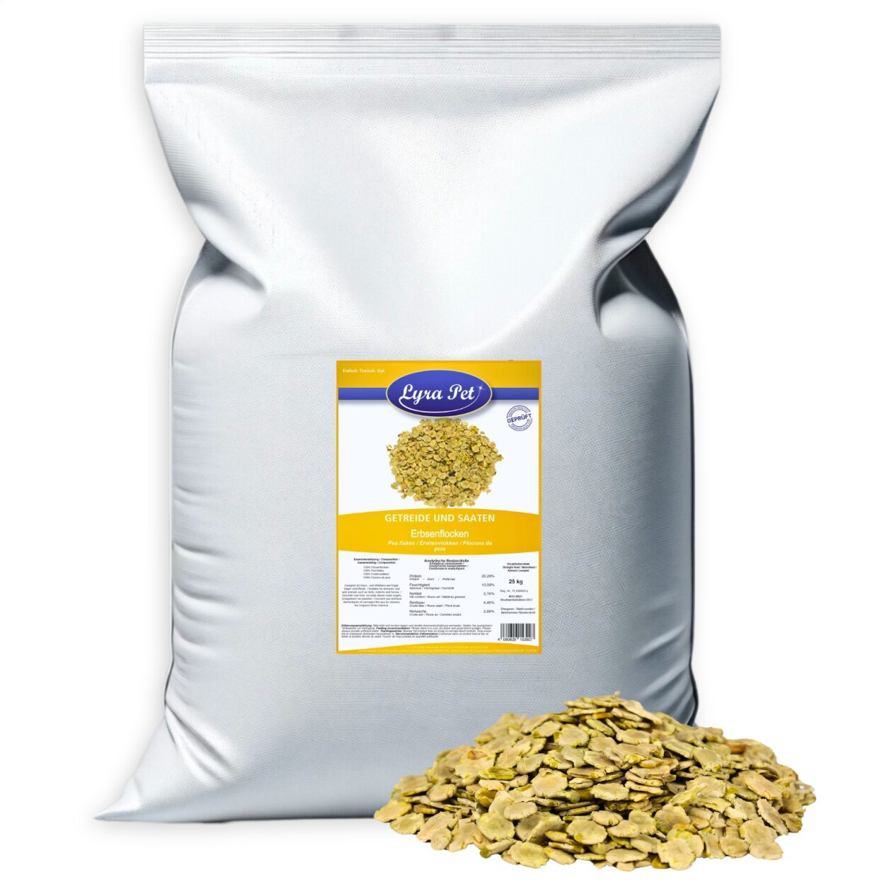 25 kg Lyra Pet® Erbsenflocken