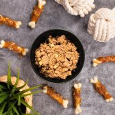 18 x 400 g Lecker.Pet® Ginos Saftige Fleischmahlzeit mit Huhn & Kartoffeln Hundefutter Nassfutter MHD 10/2026