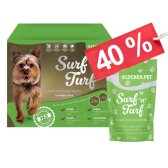 24 - 72 Stk. Lecker.Pet® SurfnTurf Pouches Hundefutter Nassfutter - 4 Sorten Multipack - je 150 g MHD 11/2026