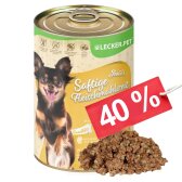 18 x 400 g Lecker.Pet® Josies Saftige Fleischmahlzeit Sensitiv mit Pute & Reis Hundefutter Nassfutter MHD 10/2026
