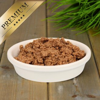 12 x 400 g Lecker.Pet® Balu's Sappige vleesmaaltijd met kip Kattenvoer Natvoer HTH 10/2026