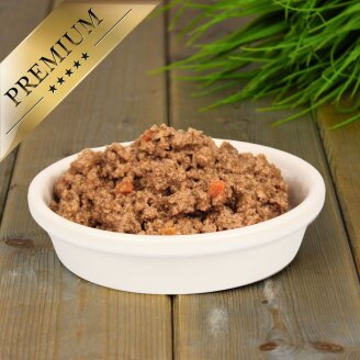 24 x 400 g Lecker.Pet® Leo's sappige vleesmaaltijd met kalkoen en groenten Kattenvoer Natvoer Houdbaar tot 10/2026