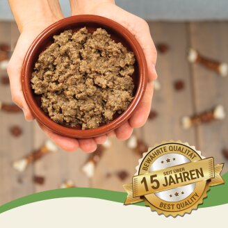 12 x 400 g Lecker.Pet® Emilys Saftige Fleischmahlzeit mit Rind, Geflügel & Fisch Katzenfutter Nassfutter MHD 10/2026
