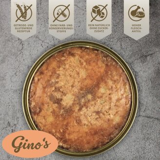 18 x 400 g Lecker.Pet® Ginos, Josies & Lunas Sappige Vleesmaaltijd Hondenvoer Natvoer Mix Compleetvoer - 6 blikken van elke soort
