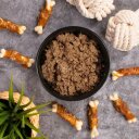 11 - 44 pcs. Lecker.Pet® Paulas Feine Paté Riche en Poulet Nourriture humide pour chiens Nourriture complète - 150 g chaque en barquette