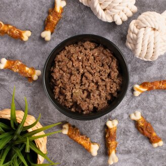 44 x 150 g Lecker.Pet® Ginos Feine Paté Reich an Rind Hundefutter Nassfutter Vollnahrung