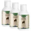 3 x 500 ml Lyra Horse® 100 % Lachsöl für Pferde