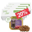 68 x 100 g Lecker.Pet® Emilys Feine Paté Reich an Rind Katzenfutter Nassfutter Vollnahrung