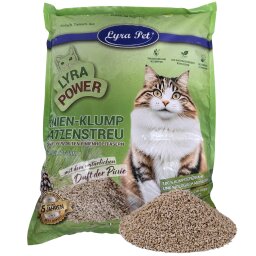 3 x 10 litres Lyra Pet® Lyra Power litière pour chats en pin agglomérante