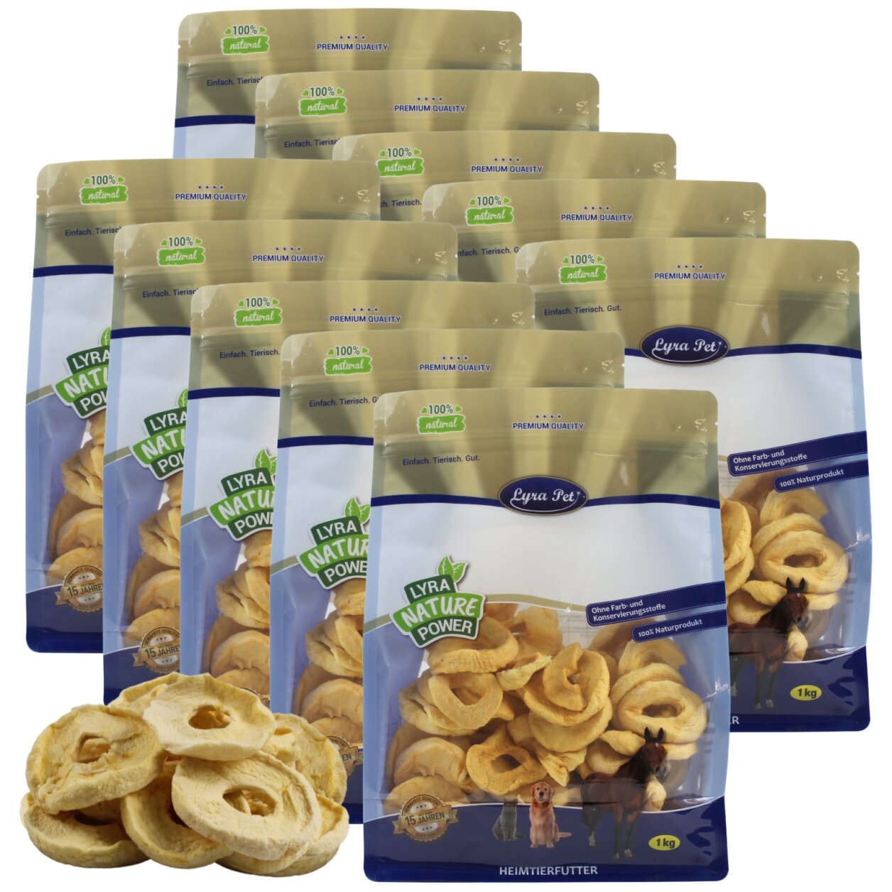 10 kg Lyra Pet® Äpfel getrocknet