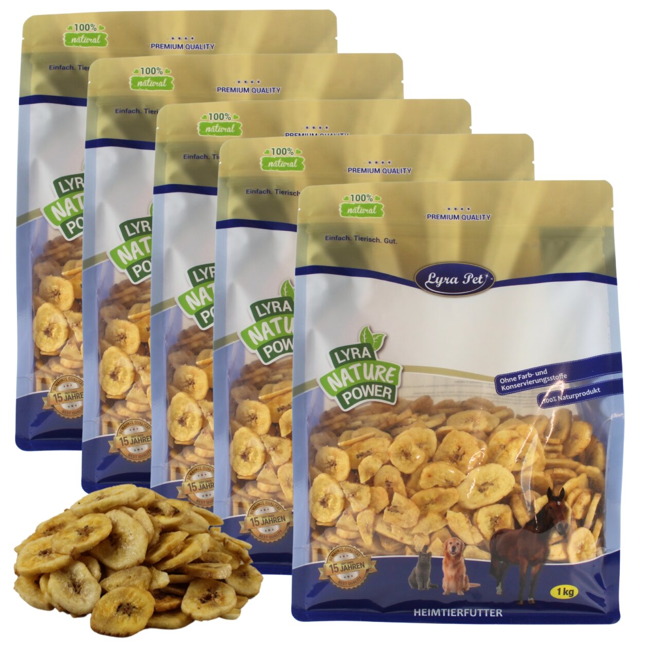 5 kg Lyra Pet® Bananen getrocknet