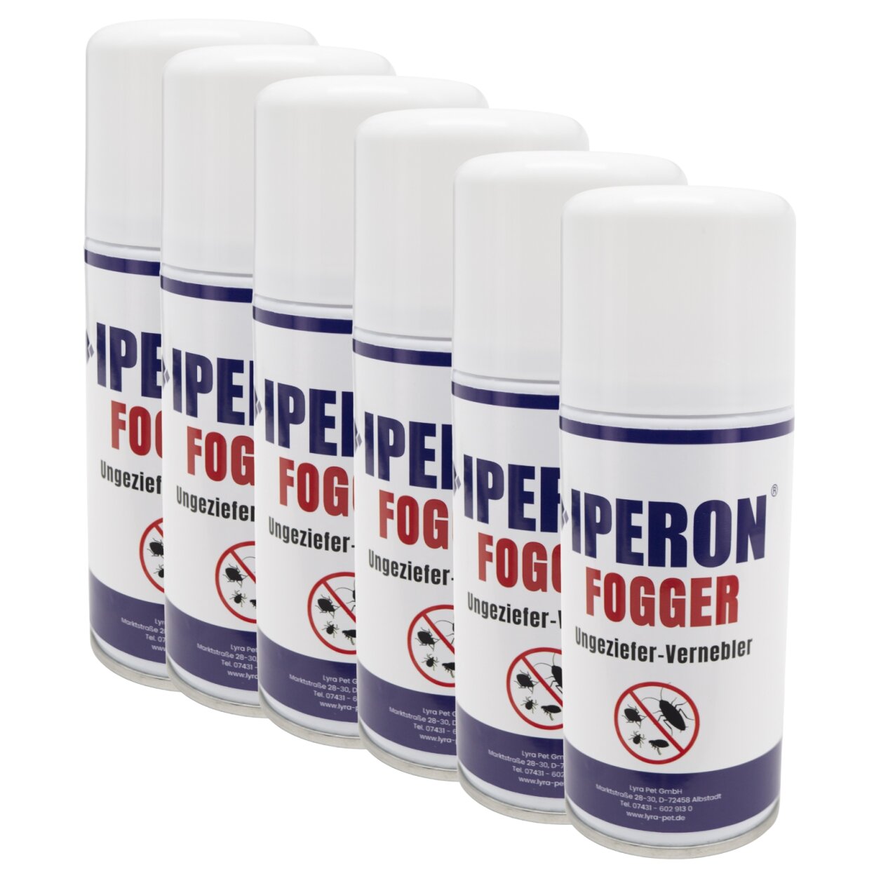 6 x 150 ml IPERON® Fogger Ungeziefer-Vernebler