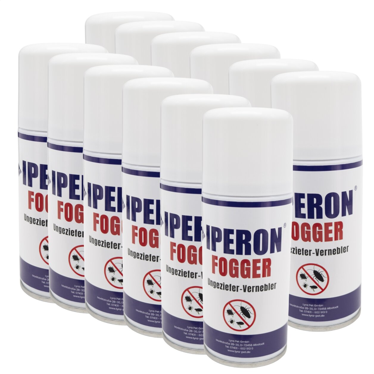 12 x 150 ml IPERON® Fogger Ungeziefer-Vernebler