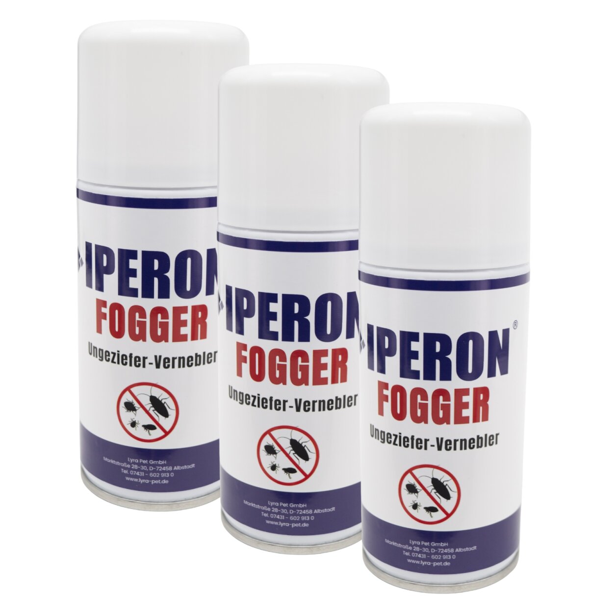 3 x 150 ml IPERON® Fogger Ungeziefer-Vernebler