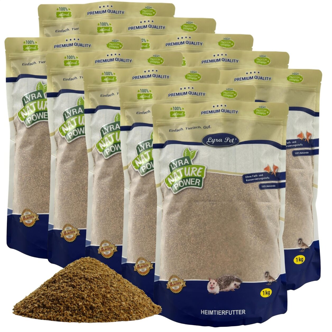 10 kg Lyra Pet® Daphnien (Wasserflöhe) getrocknet