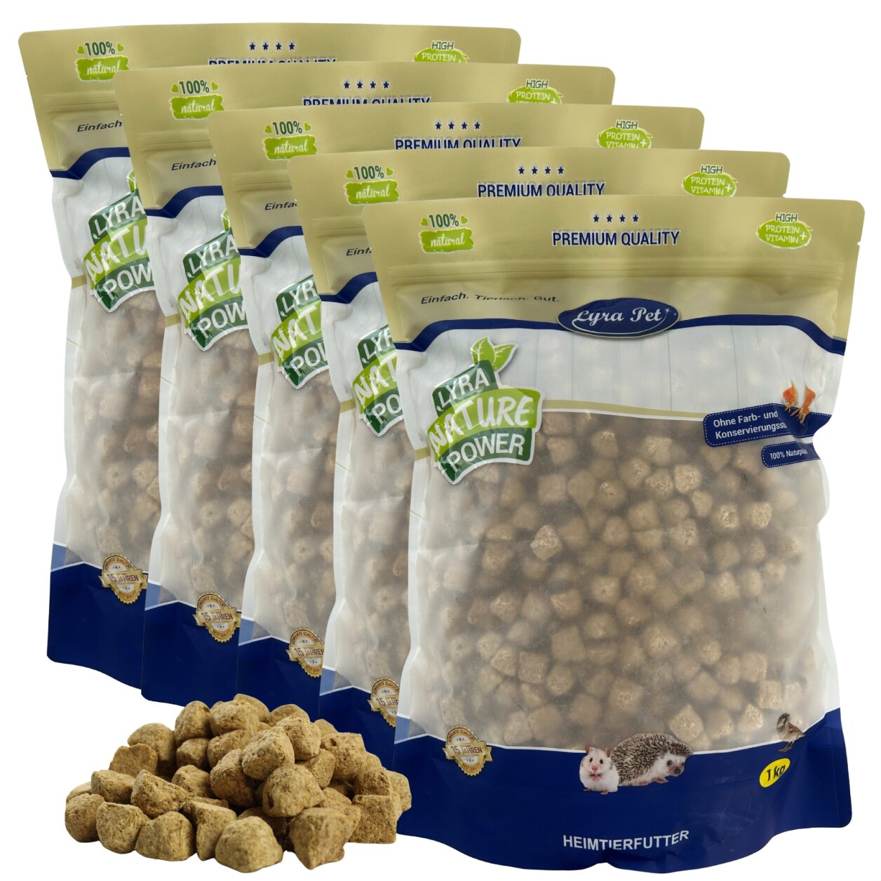 5 kg Lyra Pet® Artemia Würfel gefriergetrocknet