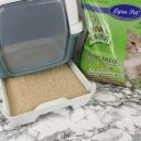 3 x 10 Liter Lyra Pet® Lyra Power Grasfaser Katzenstreu klumpend + 2 Mäuse