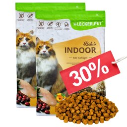 5 kg Lecker.Pet® Balus Indoor Gevogelte droog kattenvoer volledige voeding houdbaar tot 4/2026