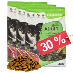 12 kg Lecker.Pet® Josies Adult Lamm & Reis Hundefutter Trockenfutter Vollnahrung MHD 3/2026
