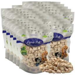 5 kg (25 x 200 g) Lyra Pet® Hühnerbrustwürfel gefriergetrocknet