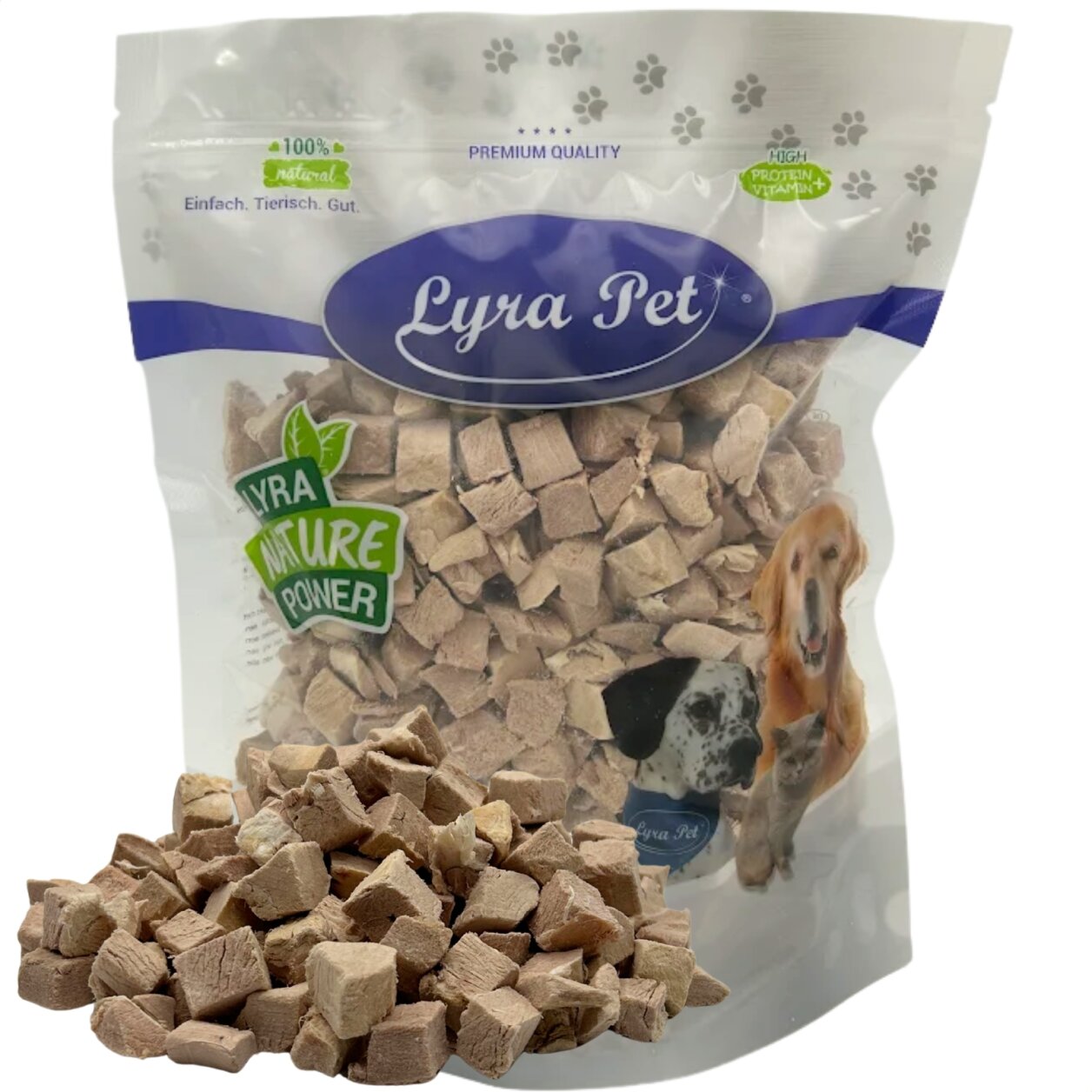 200 g Lyra Pet® Entenbrustwürfel gefriergetrocknet