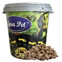 1 kg (5 x 200 g) Lyra Pet® Entenbrustwürfel gefriergetrocknet in 30 L Tonne