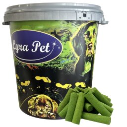 1 kg (5 x 200 g) Lyra Pet® Katzengras Sticks gefriergetrocknet in 30 L Tonne