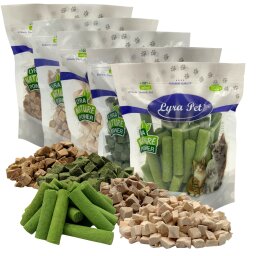 1 - 5 kg Lyra Pet® kattensnackmix gevriesdroogd