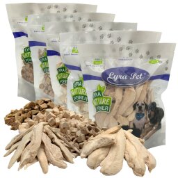 1 kg (5 x 200 g) Lyra Pet® Hundesnack Mix gefriergetrocknet