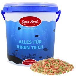 10 Liter (1,09 kg) Lyra Pond® Pond Colour Mix Light Fischfutter Teichfutter in Eimer