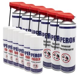6 Stk. IPERON® Ungezieferschutz Duo - je 6 x 150 ml Ungeziefer-Vernebler Fogger & 400 ml Ungezieferspray im Set