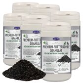 1,5 kg (6 x 250 g) Lyra Pet® Premium-voedingskool, plantaardige houtskoolkorrels voor honden en katten