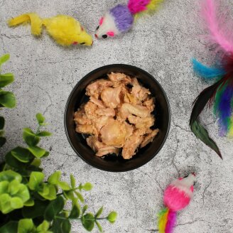 6 x 400 g de nourriture humide pour chats Lecker.Pet® Leos 100 % muscle de poulet