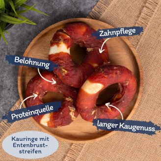 5 x 1 kg Lyra Pet® Hunde Kausnack Probier Mix - Rind, Lamm & Ente in 30 L Tonne