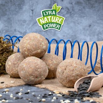 200 Stk. Lyra Pet® Gourmet Meisenknödel schalenfrei ohne Netz à 85 g B-Ware
