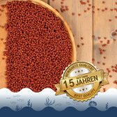10 Liter (3,7 kg) Lyra Pond® Pond Colour Astax Koi Pellets Fischfutter Teichfutter B-Ware
