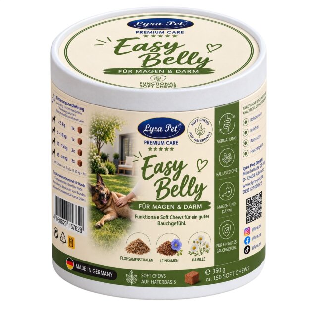 350 g Lyra Pet® Easy Belly pour l’estomac et les intestins – soft chews fonctionnelles