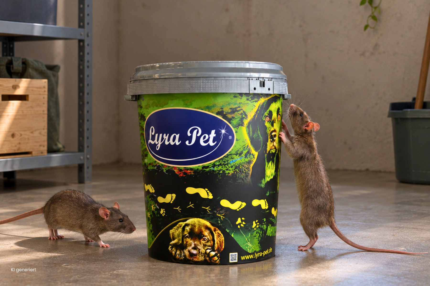 Lyra Pet Futterbehälter schützt vor Ratten